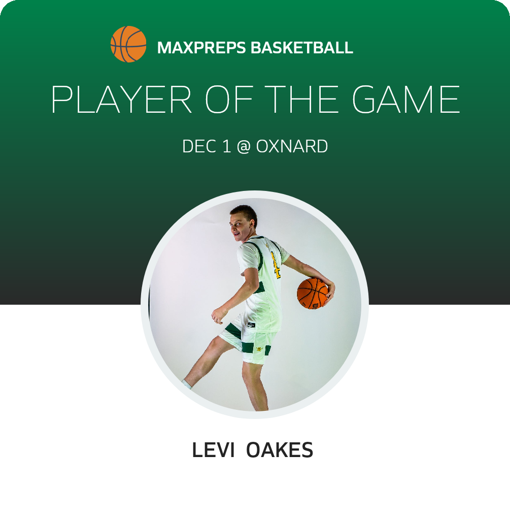 #4 Levi  Oakes  Player of the Game badge