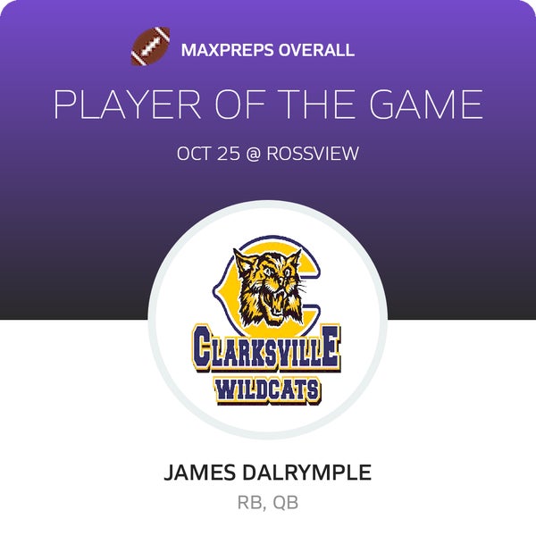 #7 James Dalrymple Player of the Game badge