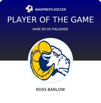 #21 Ross Barlow Player of the Game badge