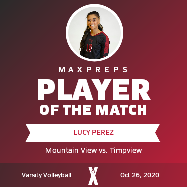 #19 Lucy Perez Player of the Game badge