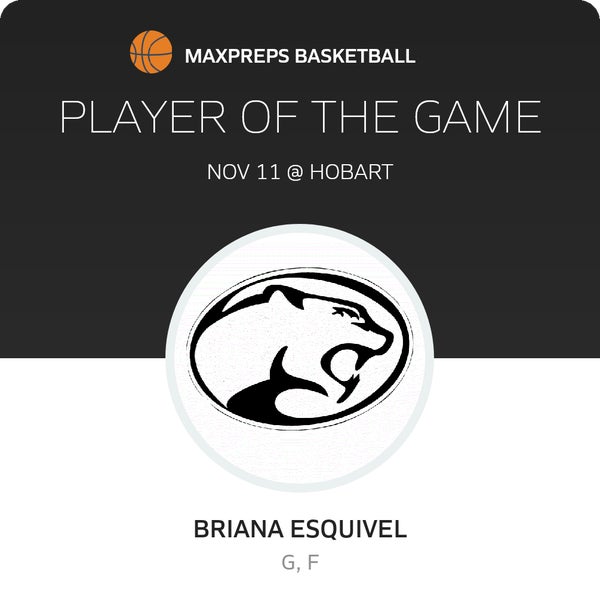 #3 Briana Esquivel Player of the Game badge