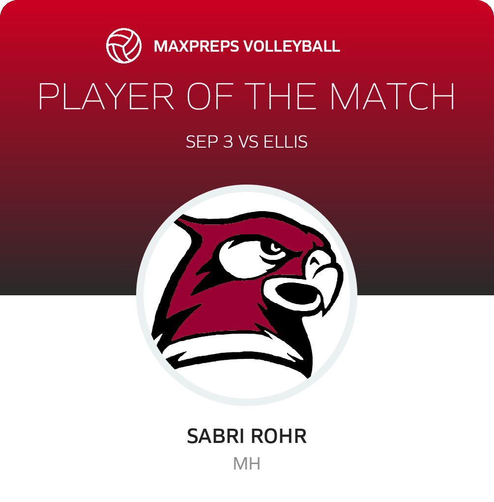#3 Sabri Rohr Player of the Game badge