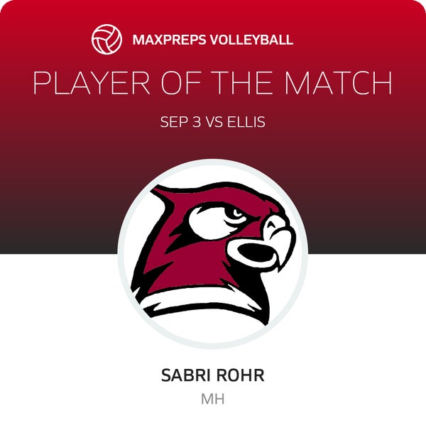 #3 Sabri Rohr Player of the Game badge