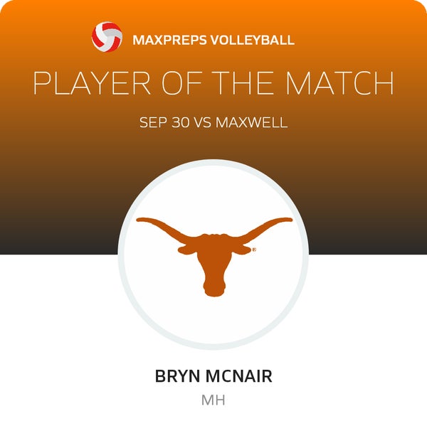 #5 Bryn Mcnair Player of the Game badge