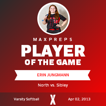 #18 Erin Jungmann Player of the Game badge
