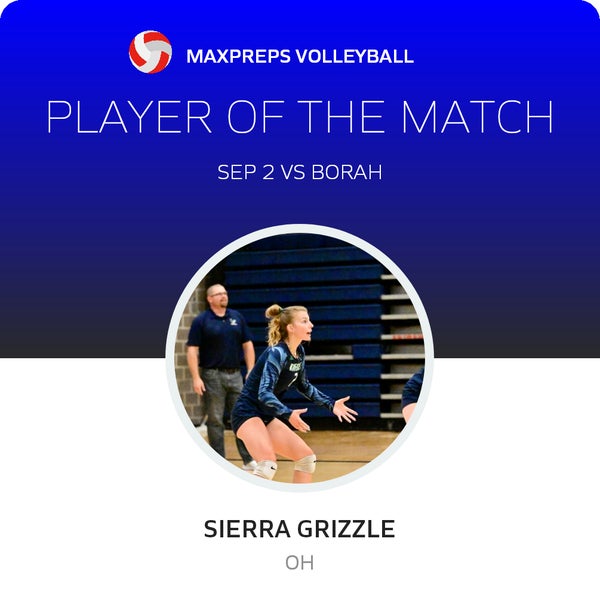#4 Sierra Grizzle Player of the Game badge