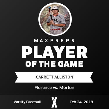#7 Garrett Alliston Player of the Game badge
