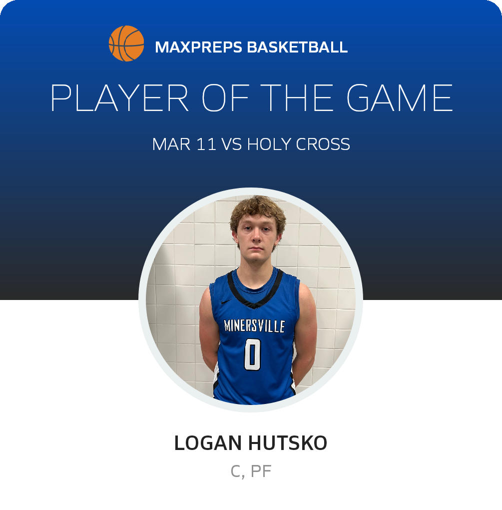 #0 Logan Hutsko Player of the Game badge