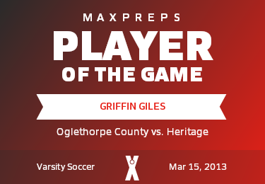 #8 Griffin Giles Player of the Game badge
