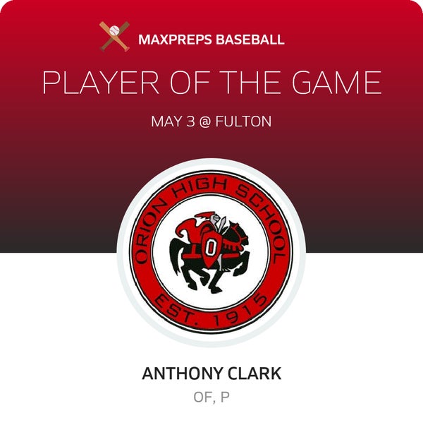 #1 Anthony Clark Player of the Game badge