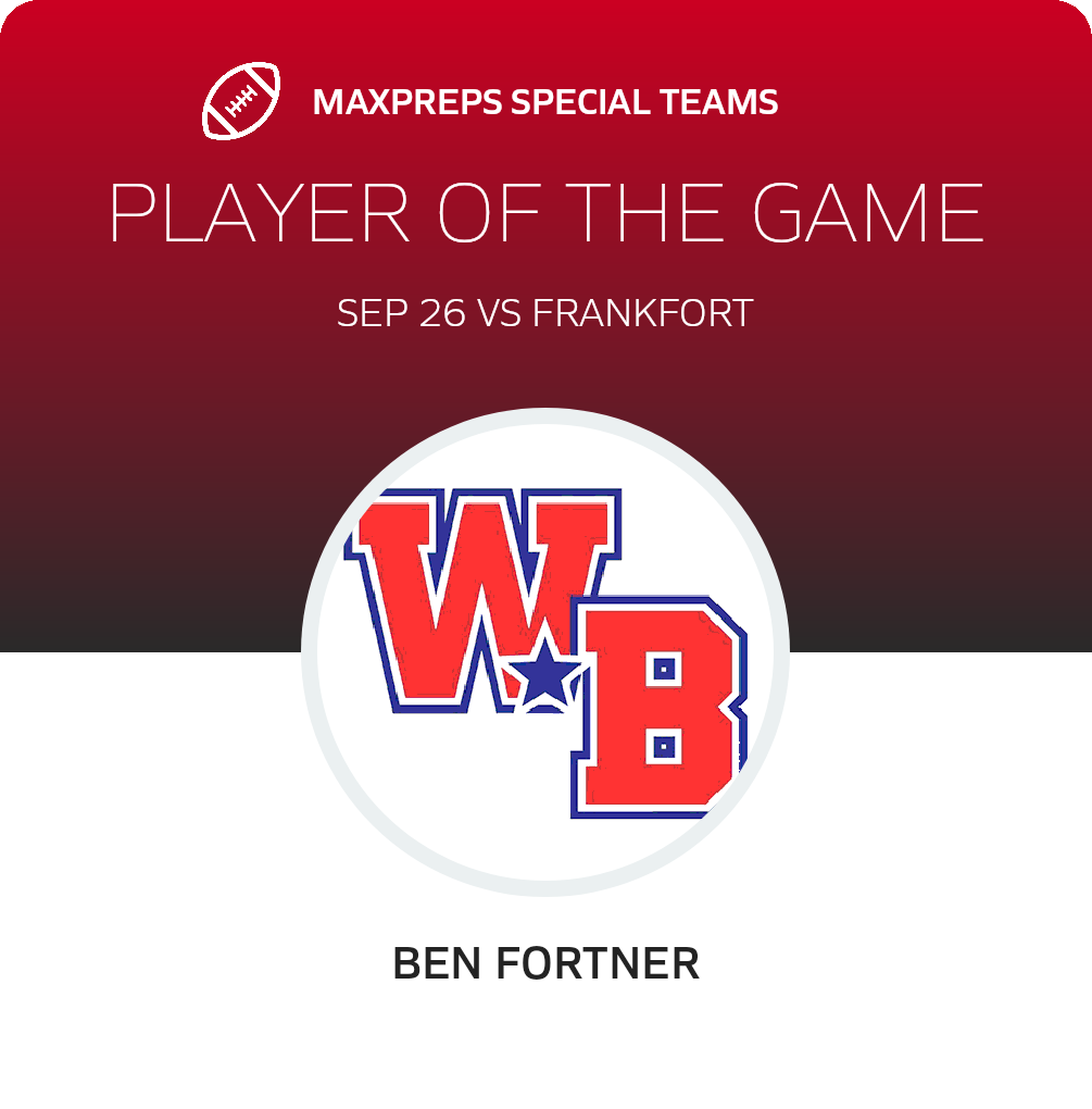 #36 Ben Fortner Player of the Game badge