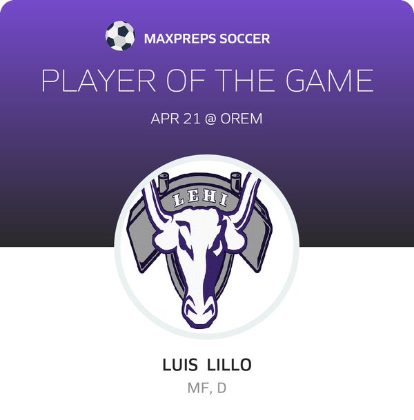#6 Luis Lillo Player of the Game badge