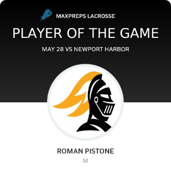 #11 Roman Pistone Player of the Game badge