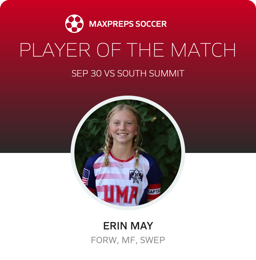 #13 Erin May Player of the Game badge