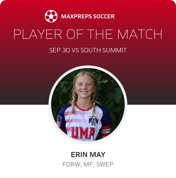 #13 Erin May Player of the Game badge