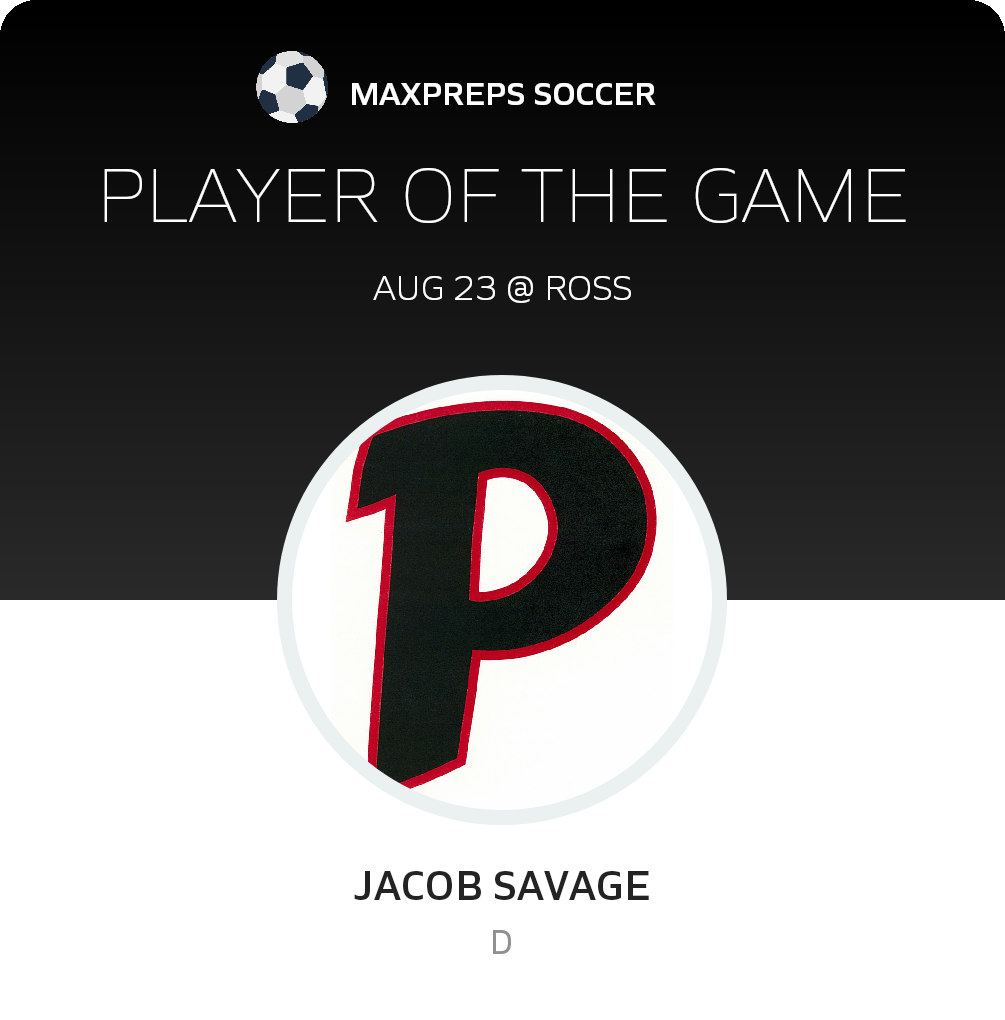 #12 Jacob Savage Player of the Game badge