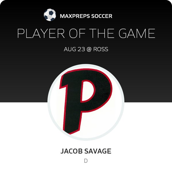 #12 Jacob Savage Player of the Game badge