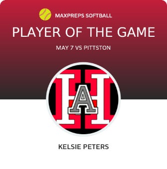 #29 Kelsie Peters Player of the Game badge