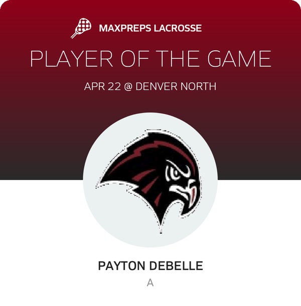 #6 Payton DeBelle Player of the Game badge
