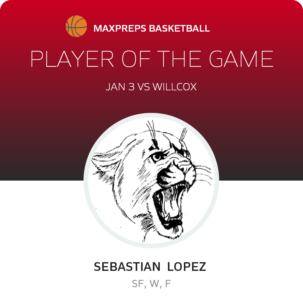 #4 Sebastian  Lopez  Player of the Game badge