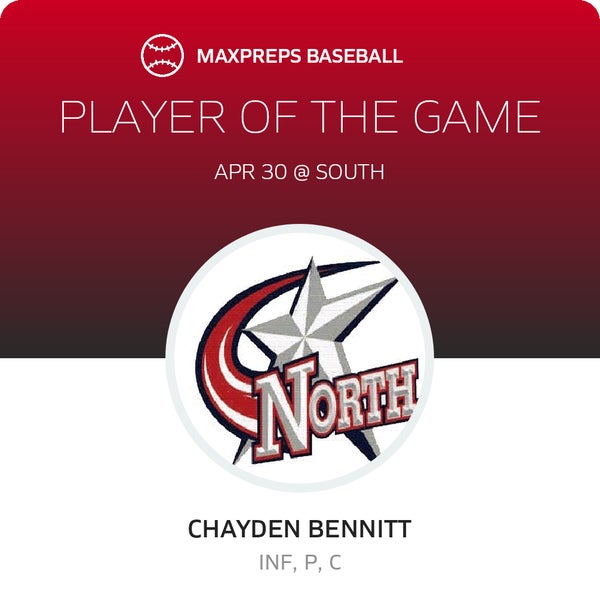 #2 CHAYDEN BENNITT Player of the Game badge