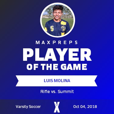 #5 Luis Molina Player of the Game badge