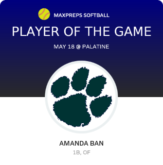 #27 Amanda Ban Player of the Game badge
