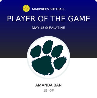 #27 Amanda Ban Player of the Game badge