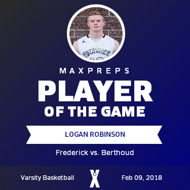 #13 Logan Robinson Player of the Game badge