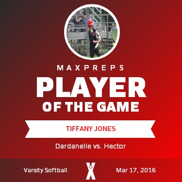 #3 Tiffany Jones Player of the Game badge