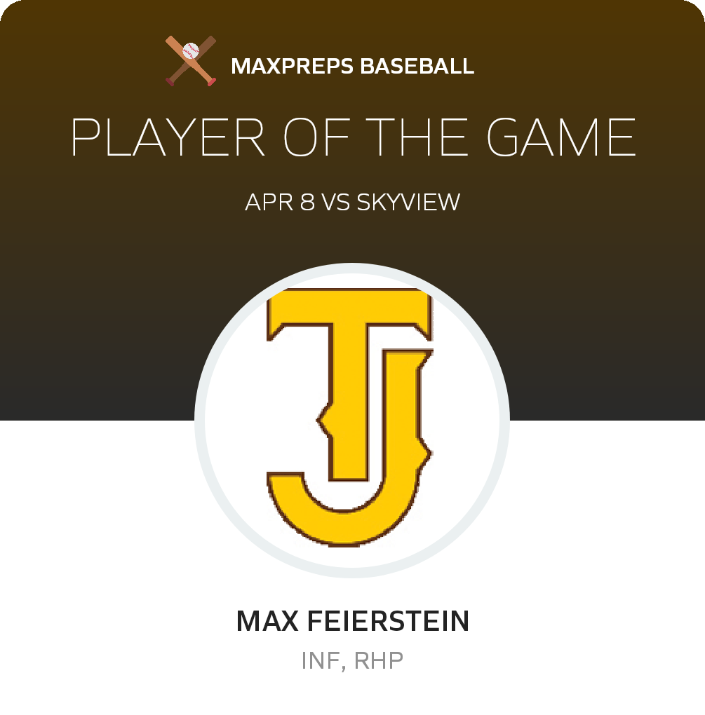 #3 Max Feierstein Player of the Game badge