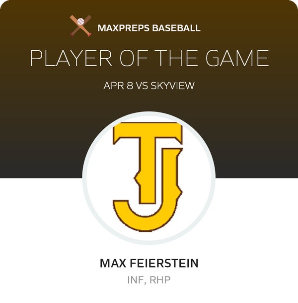 #3 Max Feierstein Player of the Game badge