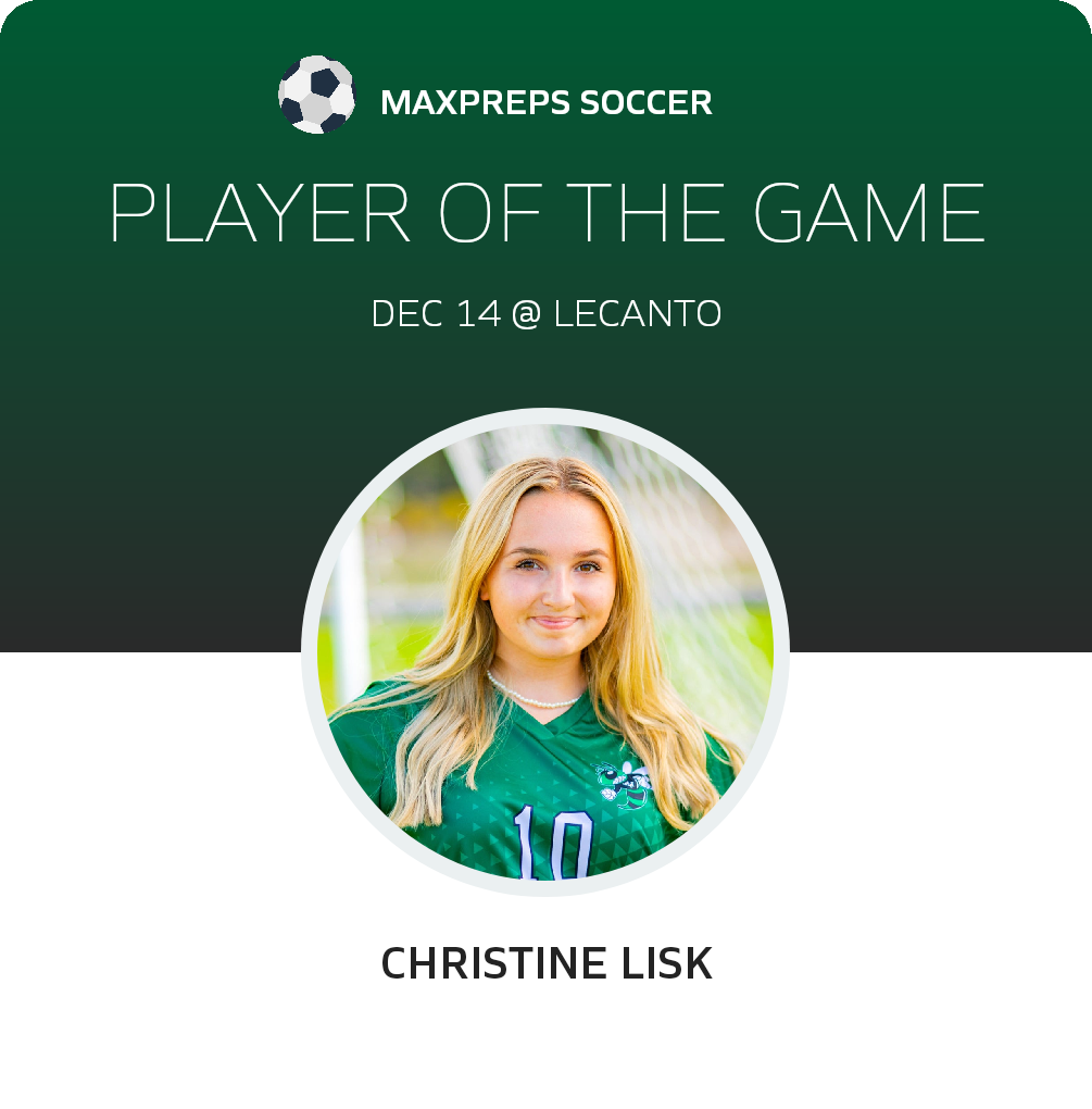 #10 Christine Lisk Player of the Game badge