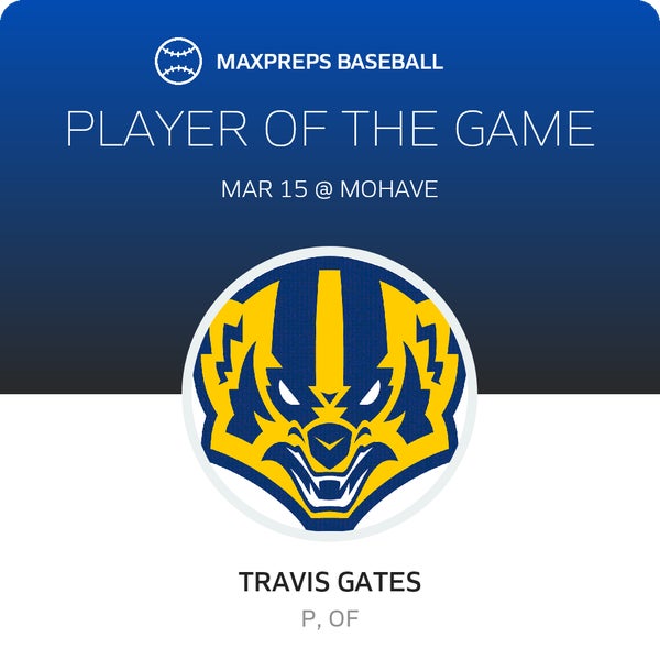 #43 Travis Gates Player of the Game badge