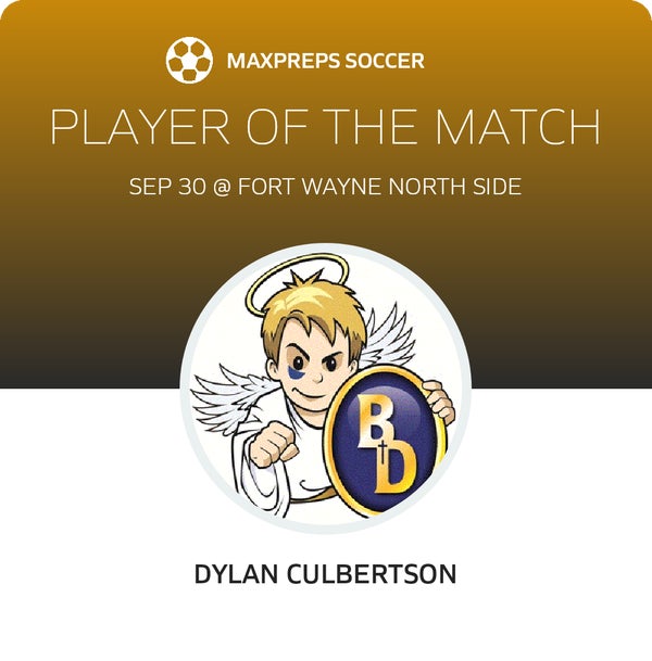 #23 Dylan Culbertson Player of the Game badge