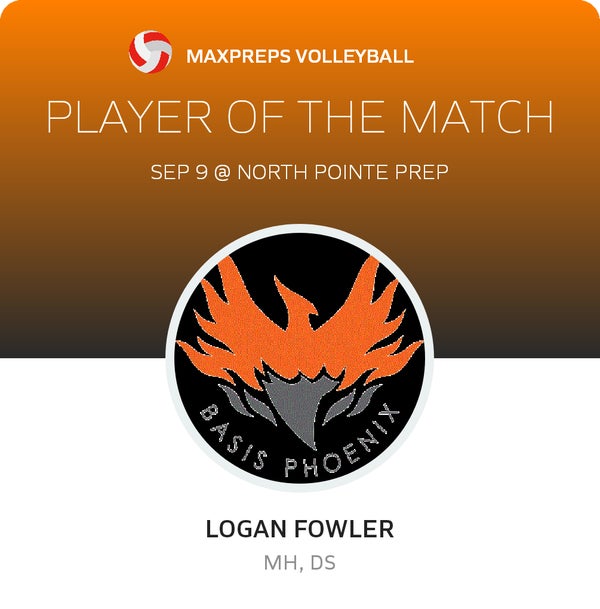 #1 Logan Fowler Player of the Game badge