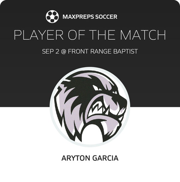 #10 Ayrton Garcia Player of the Game badge