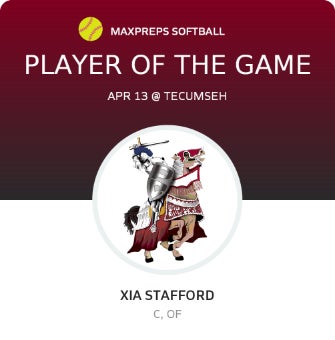#5 Xia Stafford Player of the Game badge