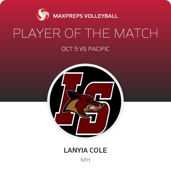 #28 Lanyia Cole Player of the Game badge