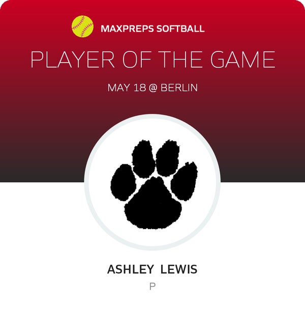 #16 Ashley Lewis Player of the Game badge