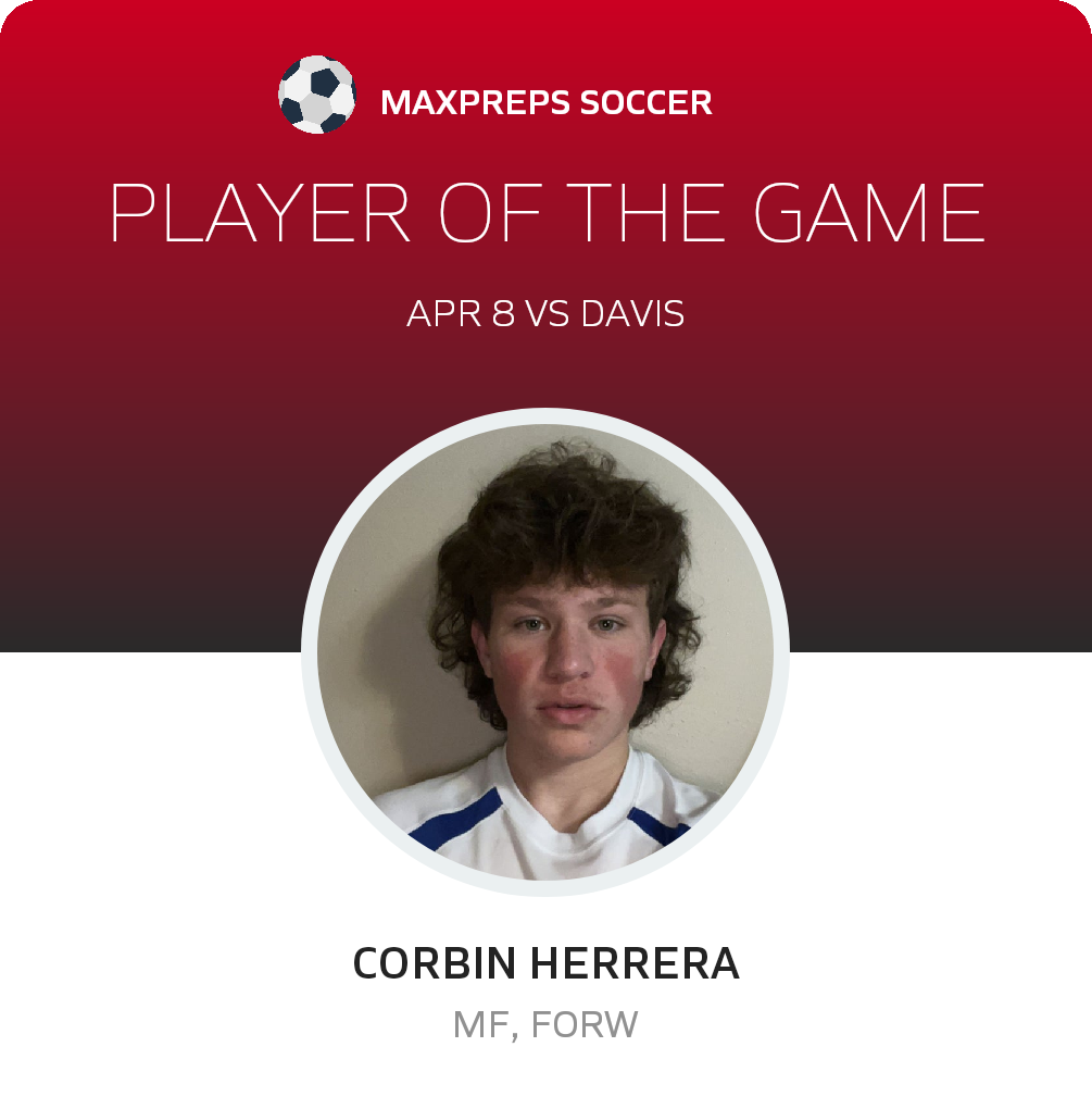 #4 Corbin Herrera Player of the Game badge