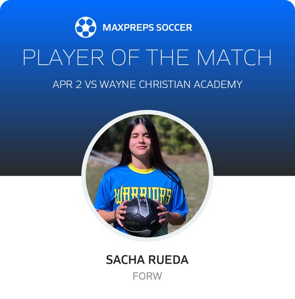 #3 Sacha Rueda Player of the Game badge