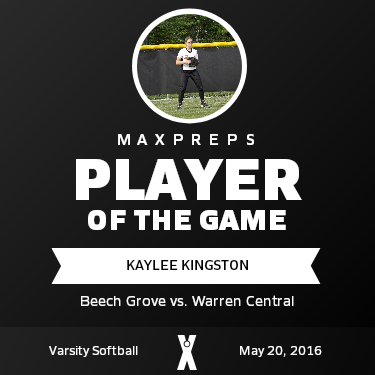 #15 Kaylee Kingston Player of the Game badge