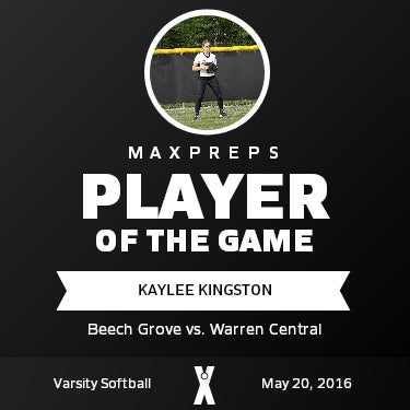 #15 Kaylee Kingston Player of the Game badge