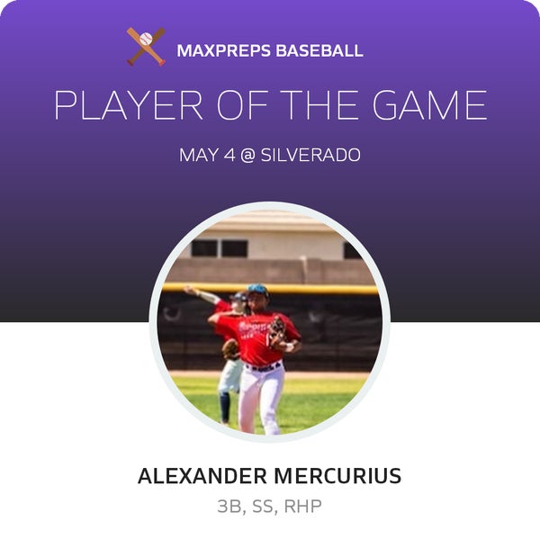 #9 Alexander Mercurius Player of the Game badge