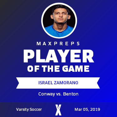 #19 Israel Zamorano Player of the Game badge