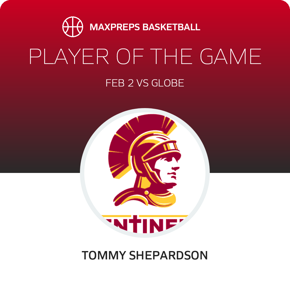 #14 Tommy Shepardson Player of the Game badge