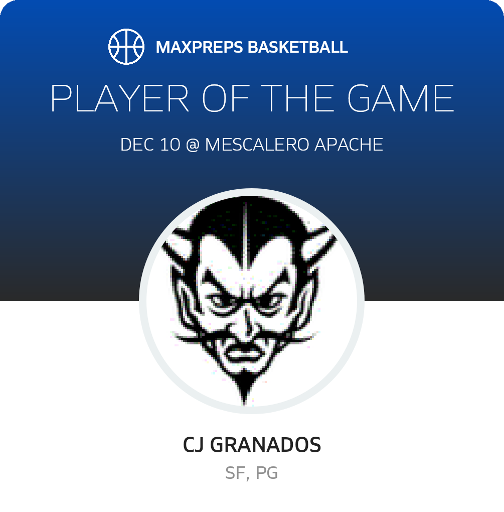 #10 Cj Granados Player of the Game badge