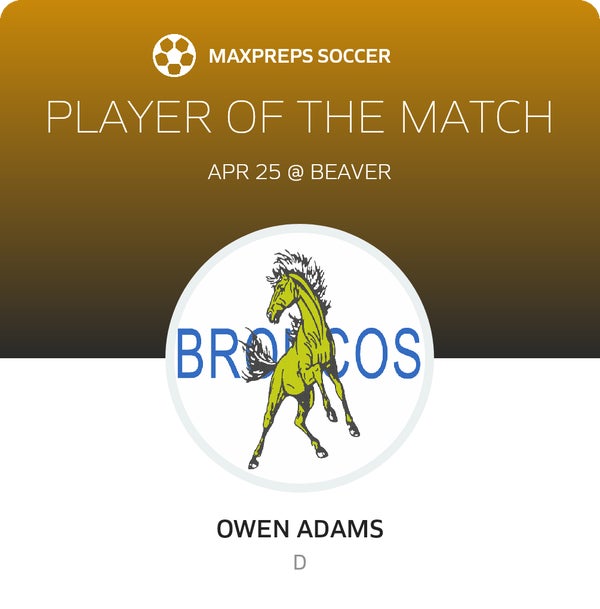 #16 Owen Adams Player of the Game badge