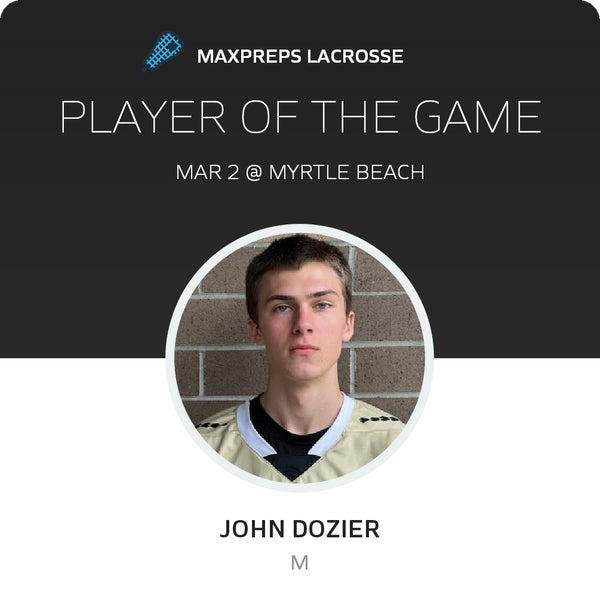 #4 John Dozier Player of the Game badge